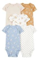 Kit Body Carters De 5 Peças Manga Curta Carter's Amarelo 3m Kit Body Carters De 5 Peças Manga Curta Carter's Amarelo 3m