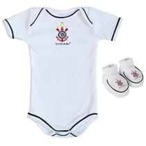 Kit body e pantufa torcida baby corinthians bebê oficial