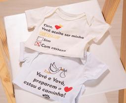 Kit Body Frases Manga Longa ideal para presentear e surpreender.