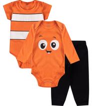 Kit Body Infantil 3 Peças Kappes Laranja