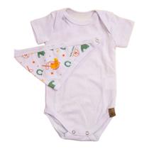 Kit Body Infantil Baby Com Babador Country Mini Farm Kit Body Infantil Baby Com Babador Country Mini Farm