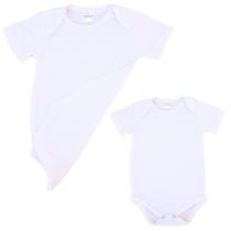 Kit Body Infantil Branco Manga Curta Sublimação RN a G - Conforto e Estilo Kit Body Infantil Branco Manga Curta Sublimação RN a G - Conforto e Estilo