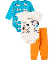 Kit Body Infantil Longo 3 Peças Select Azul Kit Body Infantil Longo 3 Peças Select Azul