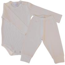 Kit Body Infantil Manga Longa Amarelo Canelado RN ao G - Algodão Premium Kit Body Infantil Manga Longa Amarelo Canelado RN ao G - Algodão Premium