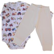 Kit Body Infantil Manga Longa Meios Transporte RN ao G - Algodão Premium Kit Body Infantil Manga Longa Meios Transporte RN ao G - Algodão Premium