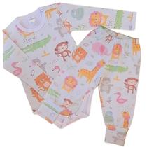 Kit Body Infantil Manga Longa Safari RN ao G - Algodão Premium Kit Body Infantil Manga Longa Safari RN ao G - Algodão Premium