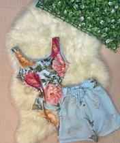 Kit Body Maio + shorts