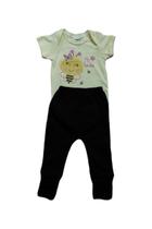 Kit Body Manga Curta e Culote Bebê Menina Abelha Kit Body Manga Curta e Culote Bebê Menina Abelha