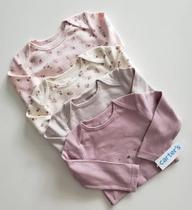 Kit Body Manga Longa Carters Com 4 Peças Menino (a) -