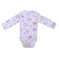 Kit Body Manga Longa com 3 Peças 100% Algodão - Feminino