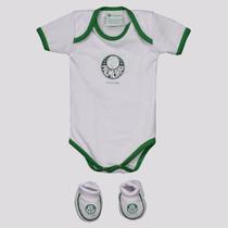 Kit Body Palmeiras Torcida Infantil Branco