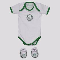 Kit Body Palmeiras Torcida Infantil Branco Kit Body Palmeiras Torcida Infantil Branco