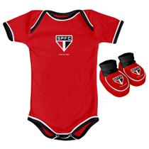 Kit Body + Pantufa para Bebê do São Paulo 033a