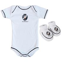 Kit Body + Pantufa para Bebê do Vasco da Gama Torcida Baby - 033