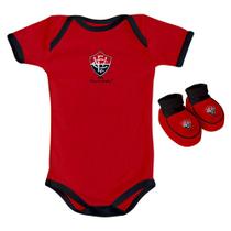 Kit Body + Pantufa para Bebê do Vitória 033a