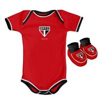 Kit Body + Pantufa Para Bebê São Paulo Torcida Baby Unisex