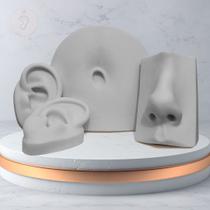 Kit Body Piercers - Nariz/Orelha Oval/Umbigo - Branco