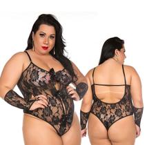 Kit Body Plus Size com Luvas em Renda Sensualidade, Conforto e Encaixe Perfeito Kit Body Plus Size com Luvas em Renda Sensualidade, Conforto e Encaixe Perfeito