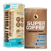 Kit Body Protein Equaliv Vanilla E Supercoffee Vanilla Latte