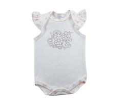 Kit body regata com babadinho pedrinhas mili - feminino - 3 unidades - tamanho rn ao g 2112r