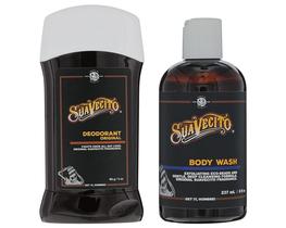 Kit Body Regimen Suavecito, sabonete líquido, 240 ml e desodorante, 90 ml