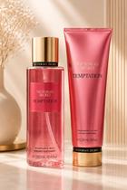 Kit Body Splash 250ml Creme Hidratante Temptation 236ml Victorias Secret