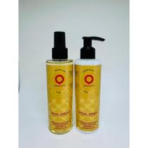 Kit Body Splash Árabe e Creme Hidratante Corporal Árabe Body Splash Feminino e Masculino