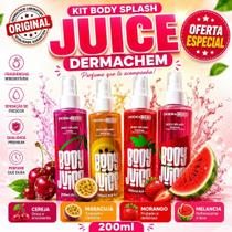 kit Body Splash Dermachem Body Juice 200ml 4 fragancias Cereja Melancia Morango Maracuja kit Body Splash Dermachem Body Juice 200ml 4 fragancias Cereja Melancia Morango Maracuja