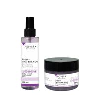 Kit Body Splash E Esfoliante Figo + Chá Branco - Novera