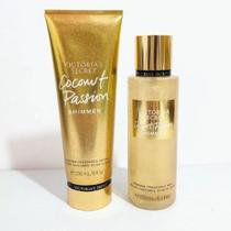Kit Body Splash E Hidratante Coconut Passion Shimmer - Victorias Secret Kit Body Splash E Hidratante Coconut Passion Shimmer - Victorias Secret