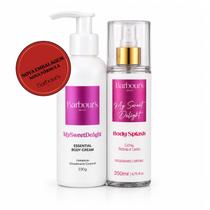 Kit Body Splash e Hidratante My Sweet Delight Barbours