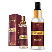 Kit Body Splash e Perfume Al Sabah Amakha Paris Árabe Feminino Sabah Al Ward Kit Body Splash e Perfume Al Sabah Amakha Paris Árabe Feminino Sabah Al Ward
