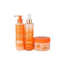 Kit Body Splash, Esfoliante Corporal, Hidratante Néctar das Tâmaras Miss Rôse