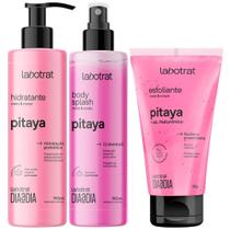 Kit Body Splash + Esfoliante + Hidratante Corpo E Rosto Labotrat Cheiro De Fruta Pitaya 150g
