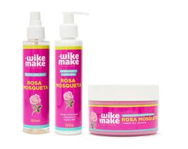 Kit Body Splash + Hidr. + Esfoliante Rosa Mosqueta Miss Rôse
