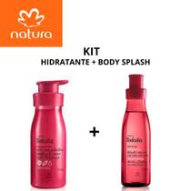 Kit body splash + hidratante cereja e avelã natura
