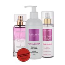 Kit Body Splash Hidratante Corporal Perfume Capilar My Sweet Delight Barbours Beauty Kit Body Splash Hidratante Corporal Perfume Capilar My Sweet Delight Barbours Beauty