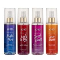 Kit Body Splash Kiss New York - 4 Fragrâncias Kit Body Splash Kiss New York - 4 Fragrâncias