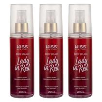 Kit Body Splash Kiss New York Lady In Red Bs01B 200Ml C/3