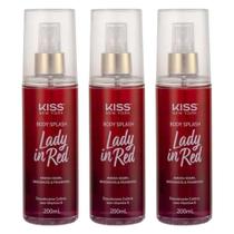 Kit Body Splash Kiss New York Lady In Red Bs01b 200ml C/3