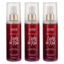 Kit Body Splash Kiss New York Lady In Red Bs01b 200ml C/3