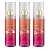 Kit Body Splash Kiss New York Pink Romance BS08B Com 3 200ml