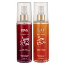 Kit Body Splash Lady In Red + Sun Kisses Kiss New York 200Ml
