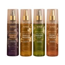 Kit body splash linha blooming 200ml c/4 - kiss new york