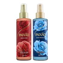 Kit Body Splash Paixão Rosas Brancas + Ameixa Rubi 200ml Kit Body Splash Paixão Rosas Brancas + Ameixa Rubi 200ml