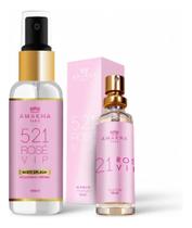 Kit Body Splash + Perfume Amakha Presente Dia das Mães Cor:521 VIP ROSE Kit Body Splash + Perfume Amakha Presente Dia das Mães Cor:521 VIP ROSE