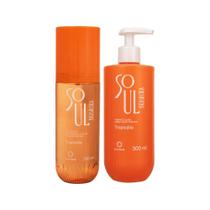 Kit Body Splash + Sabonete Líquido Soul Brasileira Tropicália Hinode