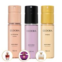 Kit Body Spray La Victorie Intense Imensi EDP Roxo Eudora 100ml