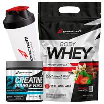 Kit Body Whey Protein Complex 900g + Creatina + Coqueteleira