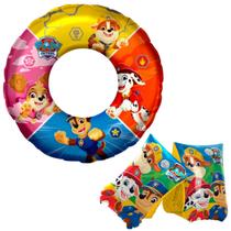 Kit Boia Braço Circular Paw Patrol Patrulha Canina Infantil